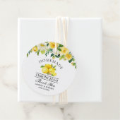 Waterverf Floral Lemons Limoncello Bedankt Bedankjes Labels (In situ)