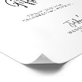 Waterverf Floral Lemons Wedding Shower Gifts Poster (Hoek)