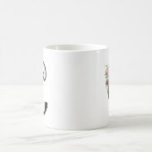 Waterverf Floral Letter C, Monogram Art Mok (Center)