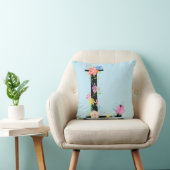 Waterverf Floral letter L Cushion Kussen (Stoel)