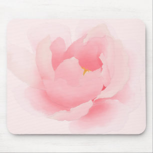 Waterverf Floral Light Pink Peony Muismat