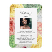 Waterverf floral lijst Life-foto Magneet (Verticaal)