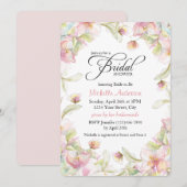 Waterverf Floral Lijst Pastel Vrijgezellenfeest Kaart (Voorkant / Achterkant)