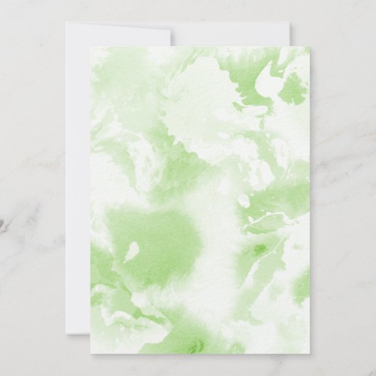 Waterverf Floral Lijst Vrijgezellenfeest Kaart (Achterkant)