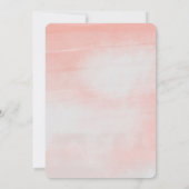 Waterverf Floral Lijst Weddenschap Kaart (Achterkant)