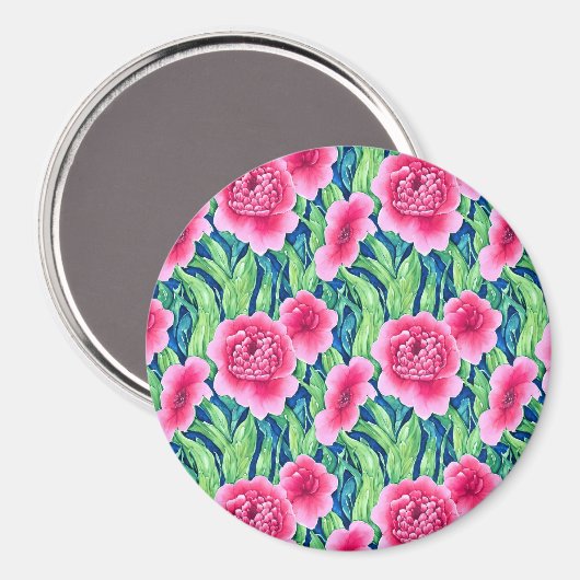 Waterverf Floral Magnet (Voorkant / Achterkant)