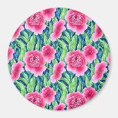 Waterverf Floral Magnet (Voorkant)