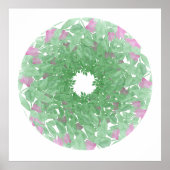 Waterverf Floral Mandala Poster (Voorkant)