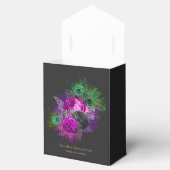 Waterverf Floral Mardi Gras Quinceañera Bedankdoosjes (Geopend)