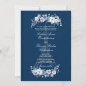 Waterverf Floral marinevrouw  Eiffel Kaart (Voorkant)