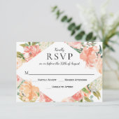 Waterverf Floral Medley RSVP (Staand voorkant)