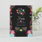 Waterverf Floral Mexican Fiesta Kaart (Staand voorkant)