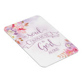 Waterverf Floral, mijn ziel vindt rust - PS 62:1 Magneet (Rechterzijde)