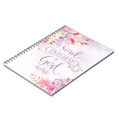 Waterverf Floral, mijn ziel vindt rust - PS 62:1 Notitieboek (Linkerzijde)