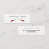 Waterverf Floral Mini Visitekaartje (Voorkant / Achterkant)