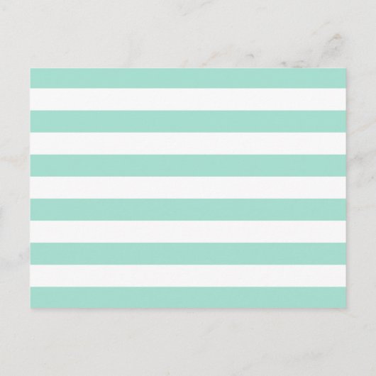 Waterverf Floral Mint Green Words of Advice Kaart (Achterkant)