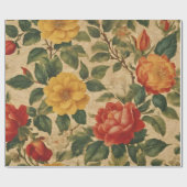 Waterverf Floral Modern Collectie Cadeaupapier (Vlak)