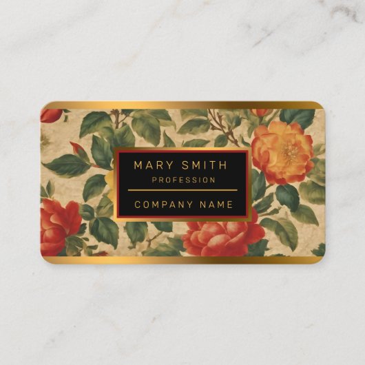 Waterverf  Floral Modern Collectie Visitekaartje (Voorkant)