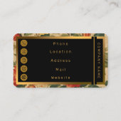 Waterverf  Floral Modern Collectie Visitekaartje (Achterkant)