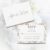  Waterverf Floral Modern RSVP Kaartje