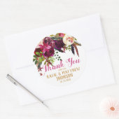 Waterverf Floral Modern Wedding Label (Envelop)