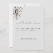 Waterverf Floral Moederdag Brunch Kaart (Achterkant)