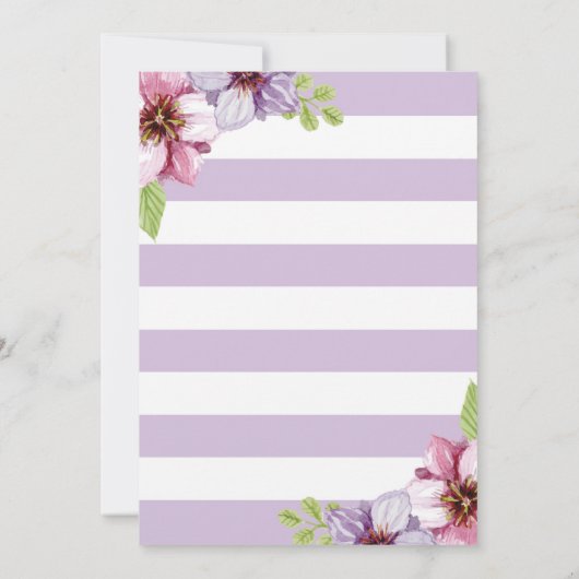 Waterverf Floral Moederdag Brunch Uitnodiging (Achterkant)