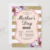 Waterverf Floral Moederdag Brunch Uitnodiging (Voorkant)