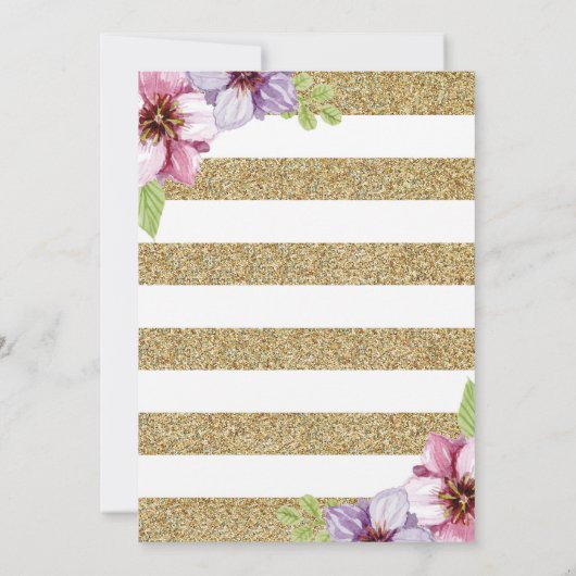 Waterverf Floral Moederdag Brunch Uitnodiging (Achterkant)