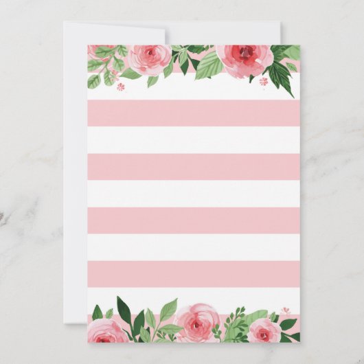 Waterverf Floral Moederdag Brunch Uitnodiging (Achterkant)