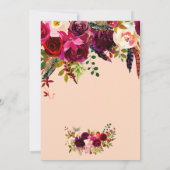 Waterverf Floral Moederdag Brunch Uitnodiging (Achterkant)
