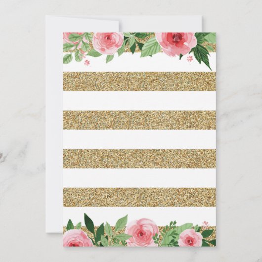 Waterverf Floral Moederdag Brunch Uitnodiging (Achterkant)