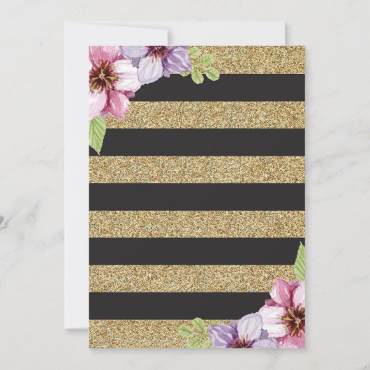 Waterverf Floral Moederdag Brunch Uitnodiging (Achterkant)