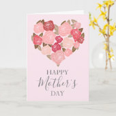 Waterverf Floral Moederdag Card Kaart (Gele Bloem)