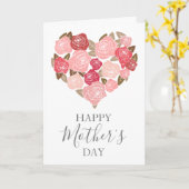 Waterverf Floral Moederdag Card Kaart (Gele Bloem)
