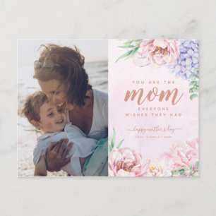 Waterverf Floral Moederdag Greeting Briefkaart