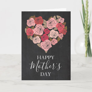 Waterverf Floral-Moederdag Kaart