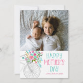 Waterverf Floral Moederdag Kaart (Voorkant)