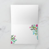 Waterverf Floral Moederdag Kaart (Binnen)