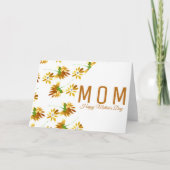 Waterverf Floral Moederdag Script Kaart (Voorkant)