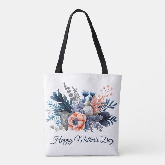 Waterverf Floral Moederdag Tote Bag (Achterkant)
