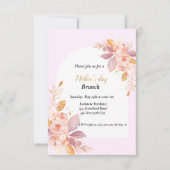 Waterverf floral Moederdag viering Kaart (Voorkant)
