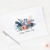 Waterverf Floral Moederdag Vierkante Sticker (Envelop)