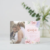 Waterverf Floral Moederdag voor het Briefkaart Nan (Staand voorkant)