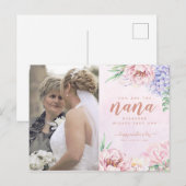 Waterverf Floral Moederdag voor het Briefkaart Nan (Voorkant / Achterkant)