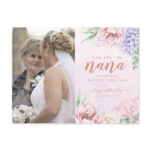 Waterverf Floral Moederdag voor het Briefkaart Nan