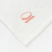 Waterverf Floral Monogram Baby Milestone Foto Fleece Deken (Hoek)