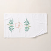 Waterverf Floral Monogram Bad Handdoek (Handdoek)