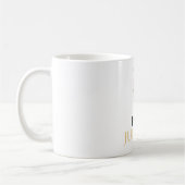 Waterverf Floral Monogram Coffee Mok (Links)