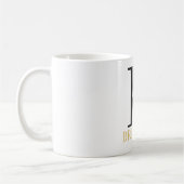 Waterverf Floral Monogram Coffee Mok (Links)